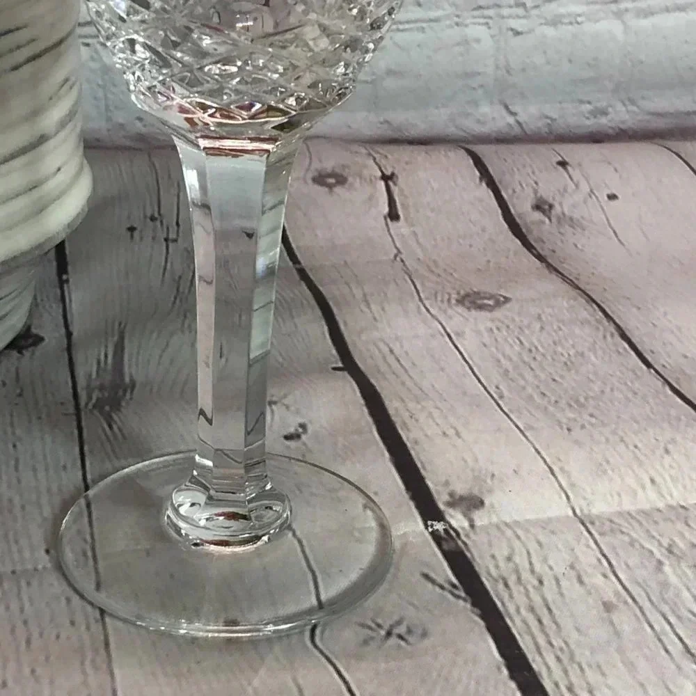 Marquis by waterford round stem crystal glasss